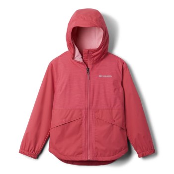 Columbia Rainy Trails Fleece Lined, Chamarras Rosas Para Niña | 832745-FZV